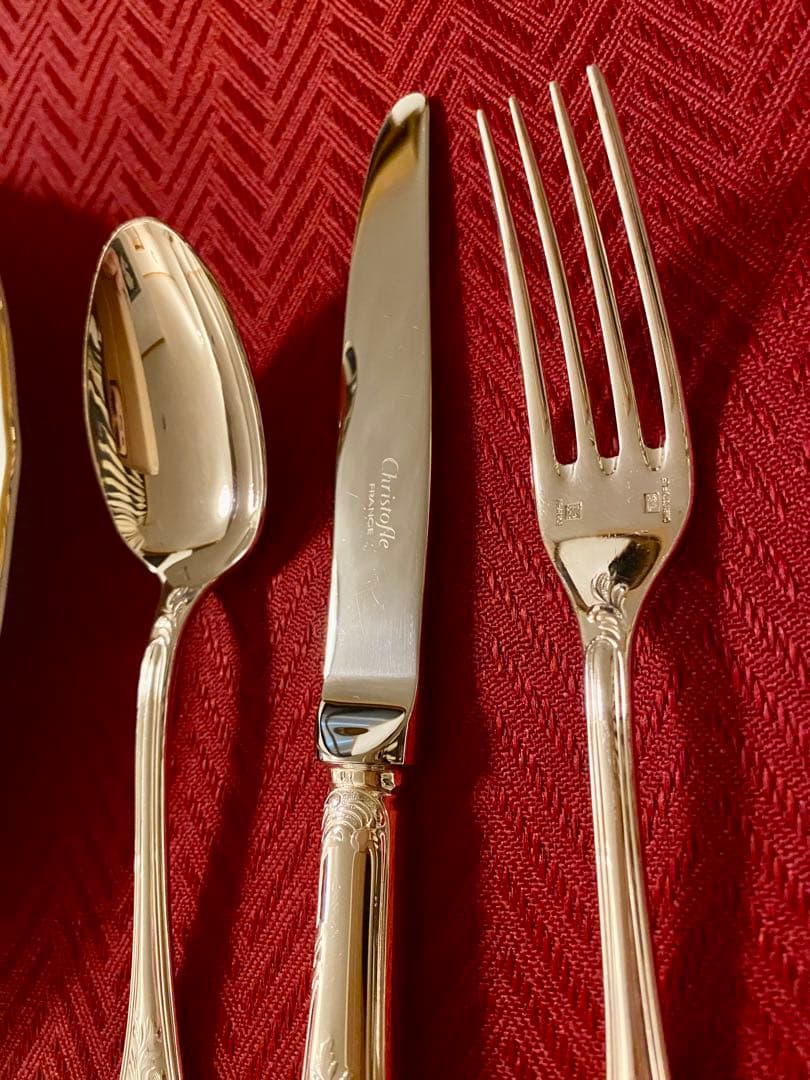 【ラス1！代表作マルリー☆美品】クリストフル マルリー デザートカトラリーセット