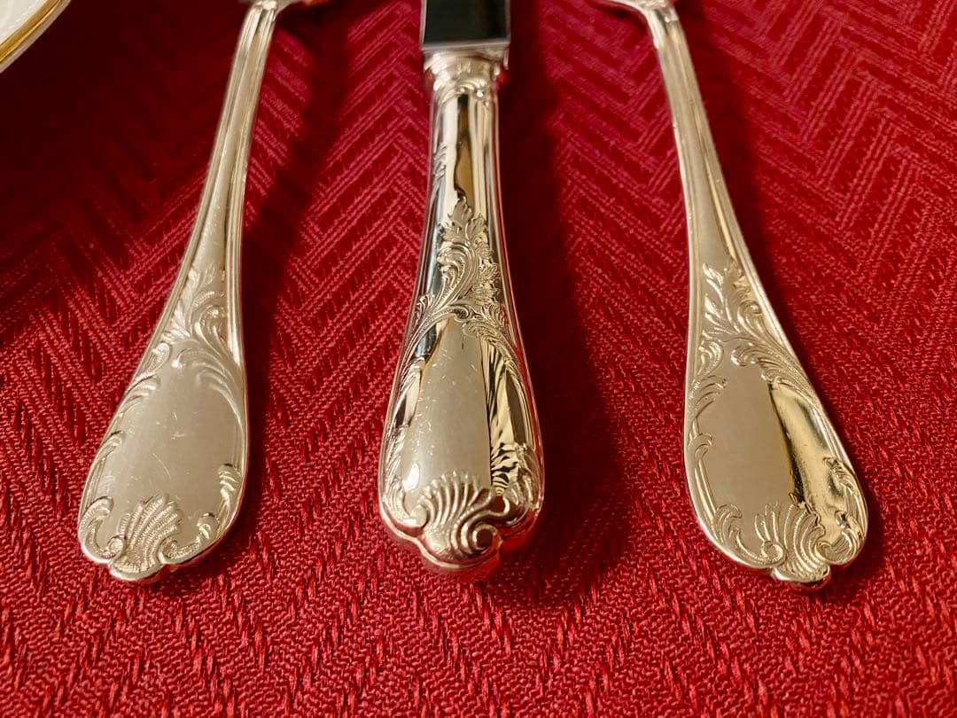 【ラス1！代表作マルリー☆美品】クリストフル マルリー デザートカトラリーセット