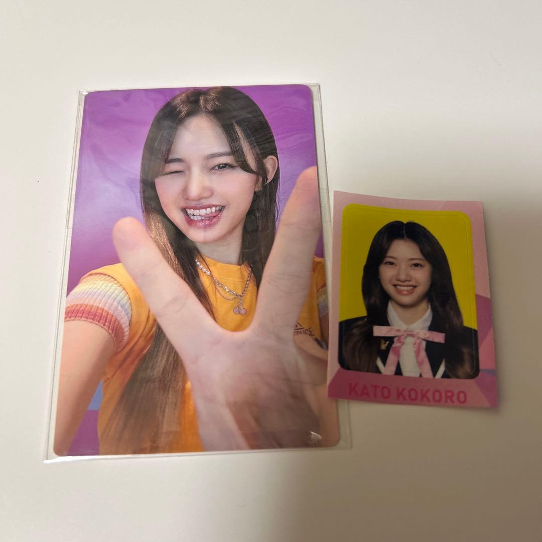 日プ 加藤心 ME:I トレカ - メルカリ