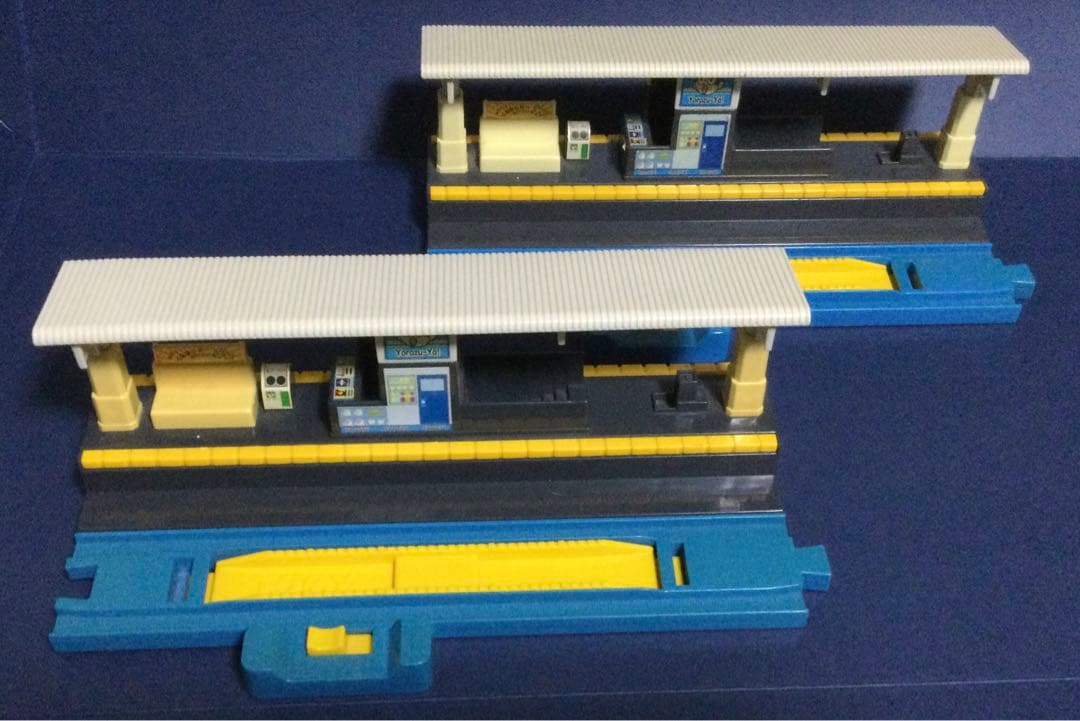 プラレール線路 高架複線3段グレー色レイアウト♪ アドバンス対応