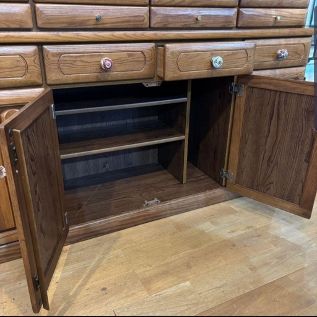 引き取り限定 木製 食器棚 飾り棚 収納 キッチン家具