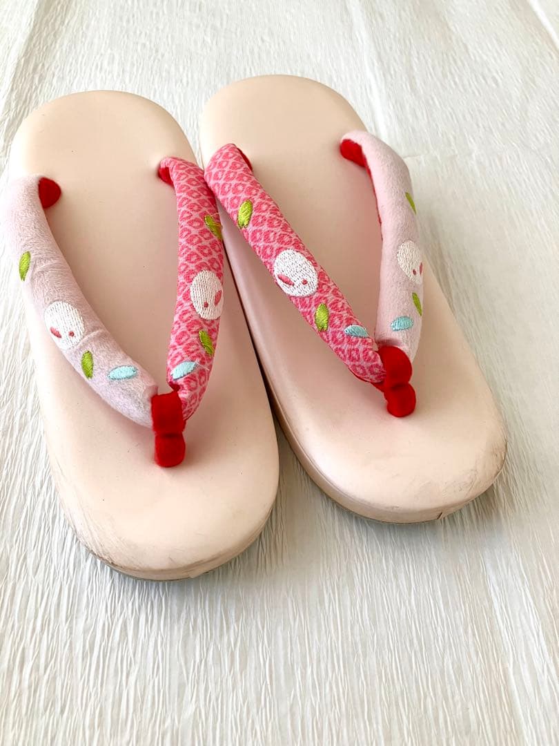 ７歳七五三 水色花柄着物セット