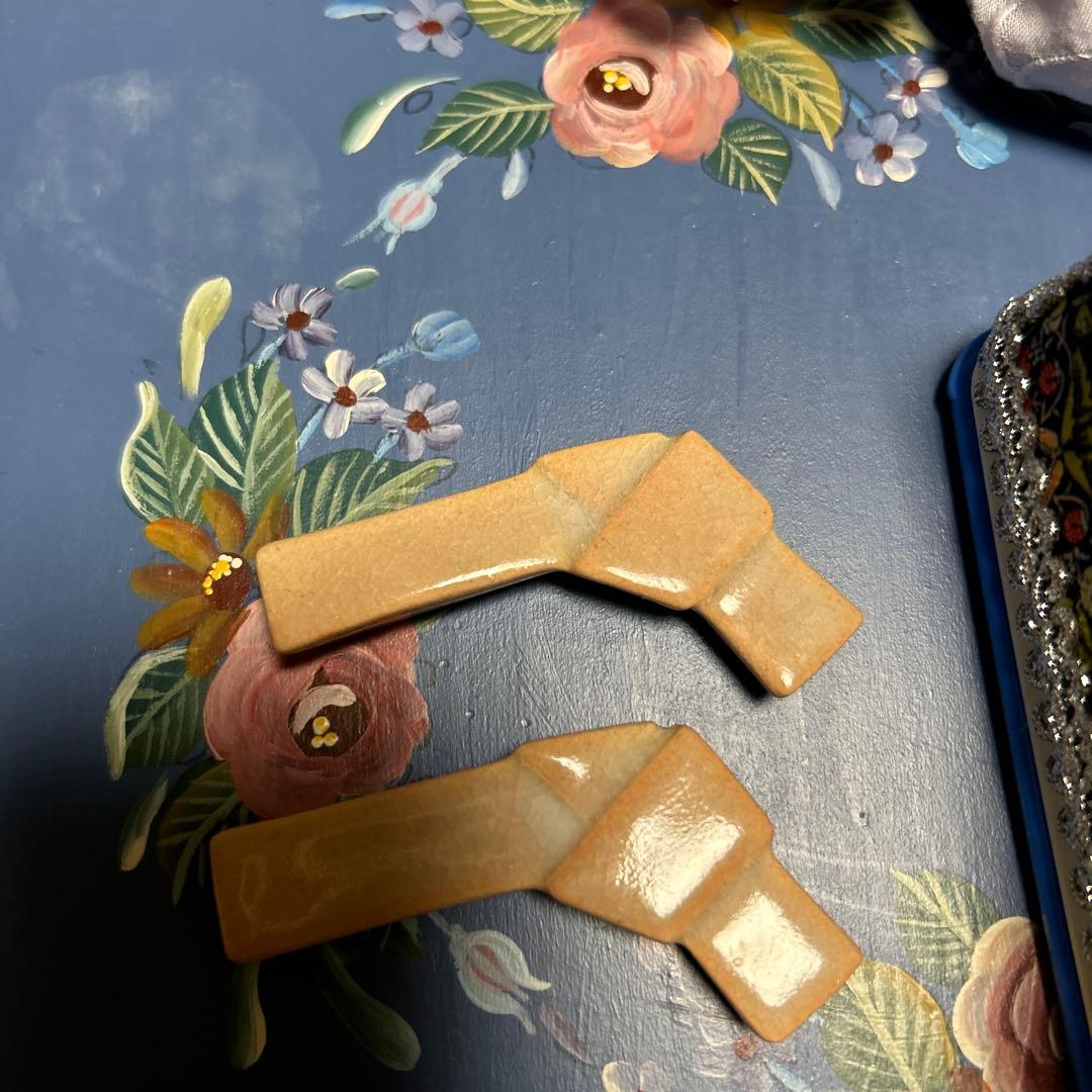 一双うるし天然木　津軽塗り夫婦ばし　箸置きのおまけ付き