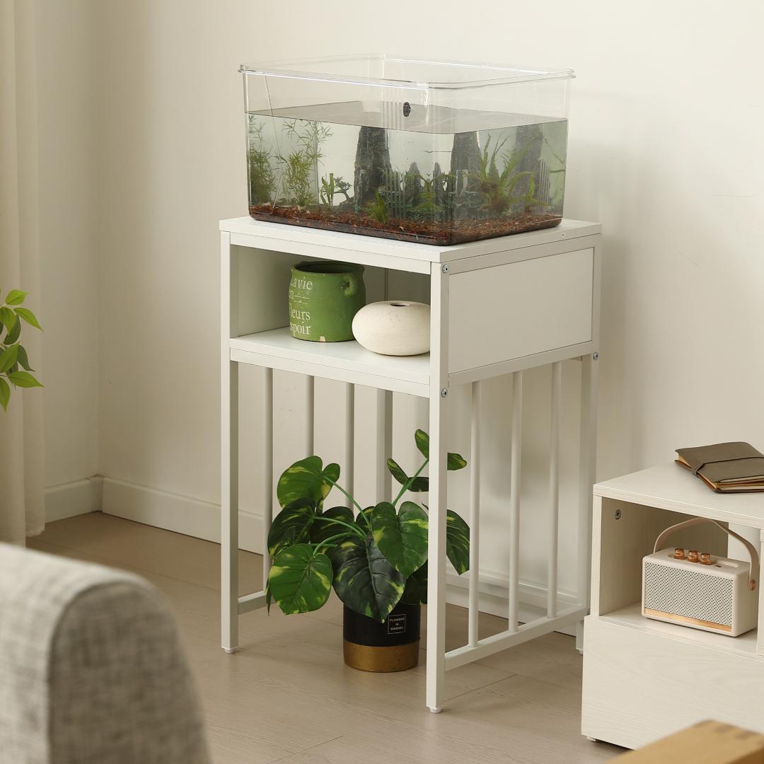 【新品】耐荷重100kg 水槽台 45cm幅 2段収納 頑丈