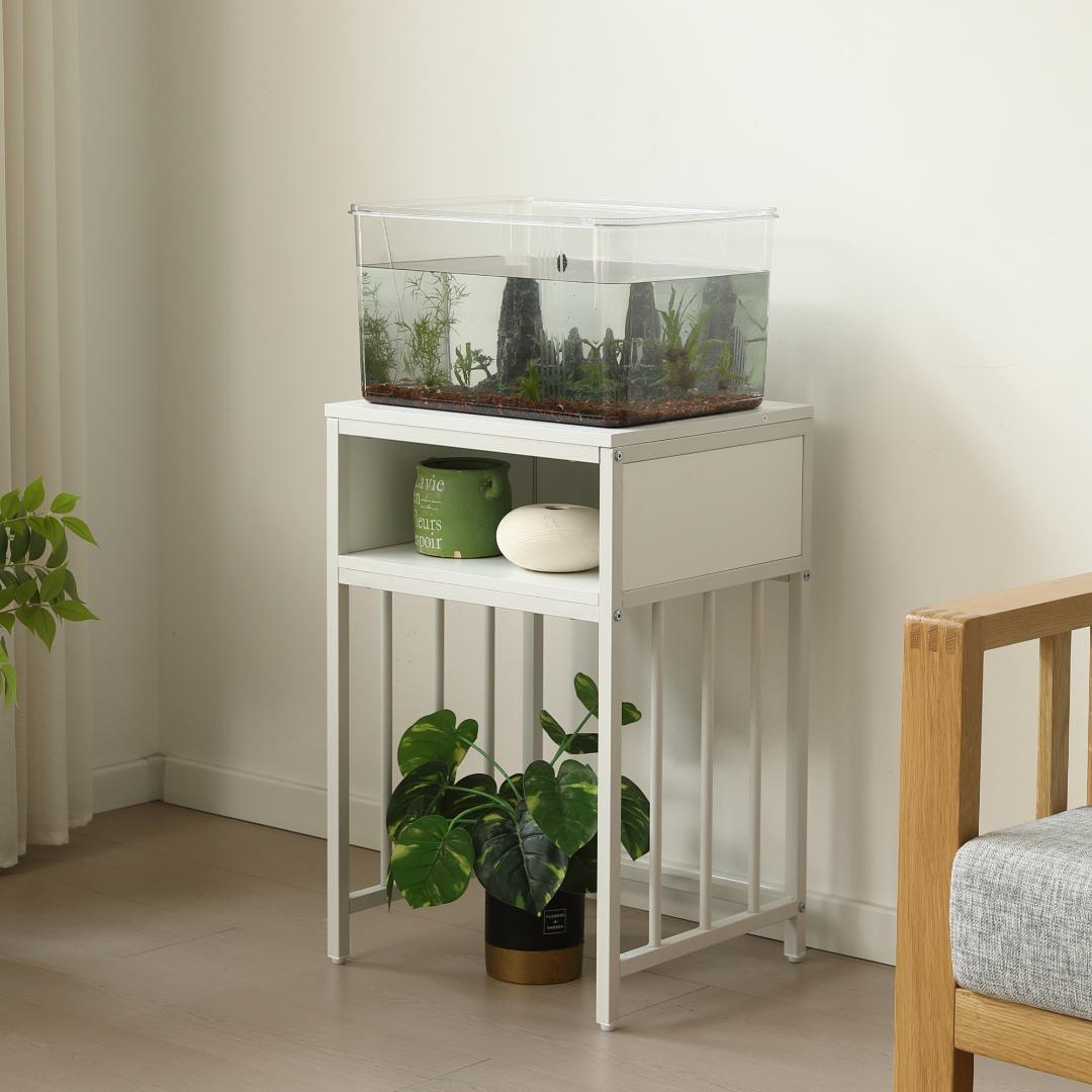 【新品】耐荷重100kg 水槽台 45cm幅 2段収納 頑丈