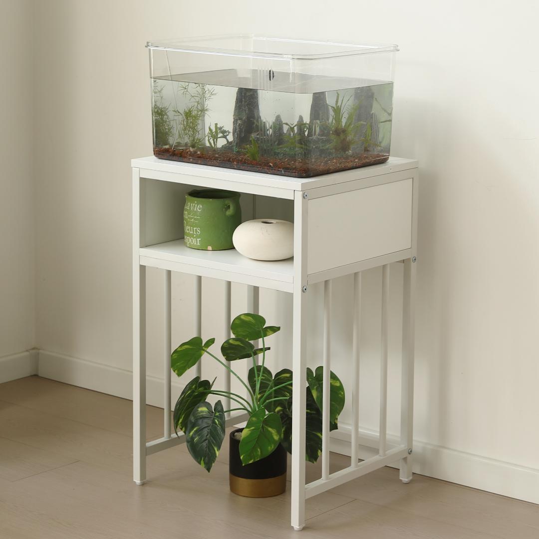 【新品】耐荷重100kg 水槽台 45cm幅 2段収納 頑丈