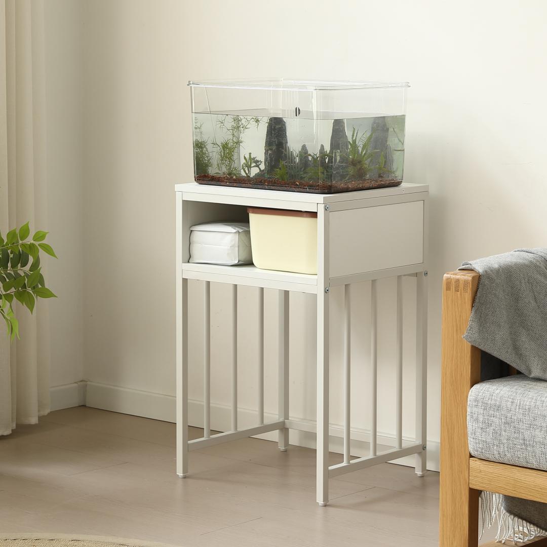 【新品】耐荷重100kg 水槽台 45cm幅 2段収納 頑丈