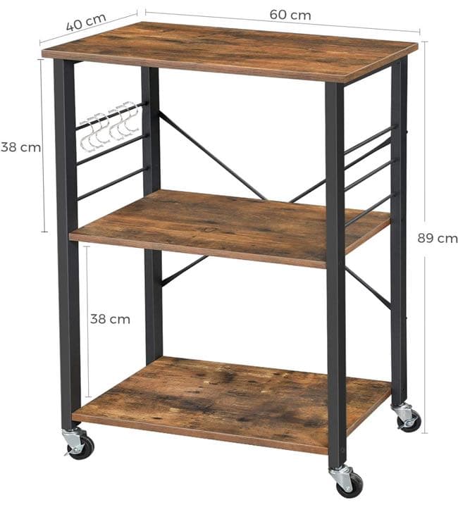 【新品未使用】キッチン棚 3段 キッチン収納 幅60cm