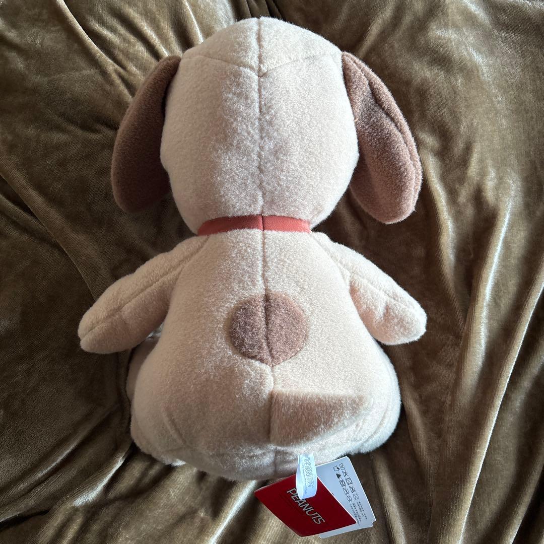 新品タグ付】SNOOPY スーパーラージぬいぐるみ もこふわ【ブラウンVer