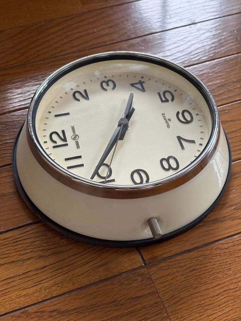 P.F.S.別注 SEIKOクロック バス時計 アイボリー