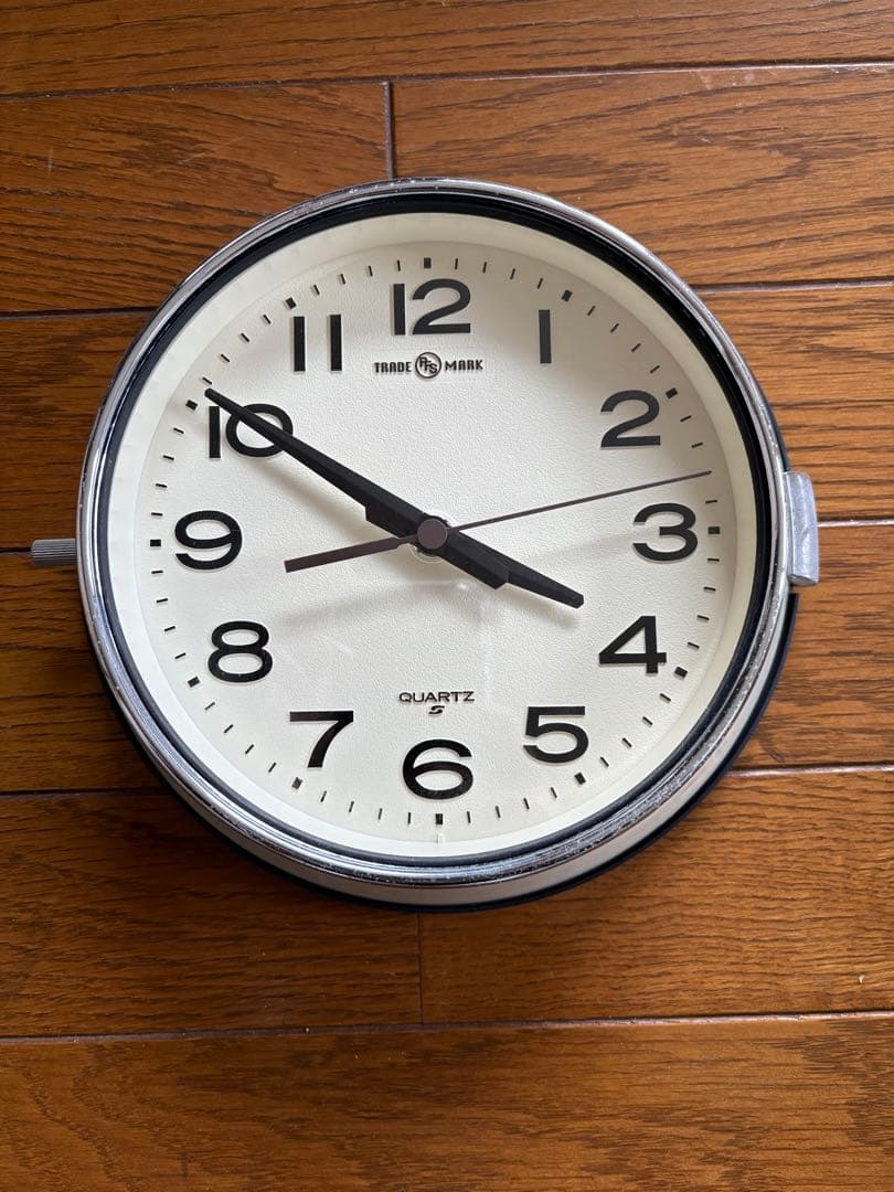 P.F.S.別注 SEIKOクロック バス時計 アイボリー