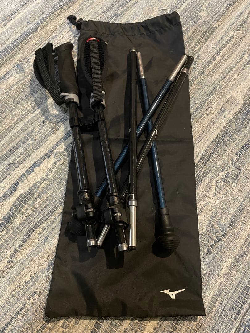 ミズノ　ウォーキングポール　折りたたみ式