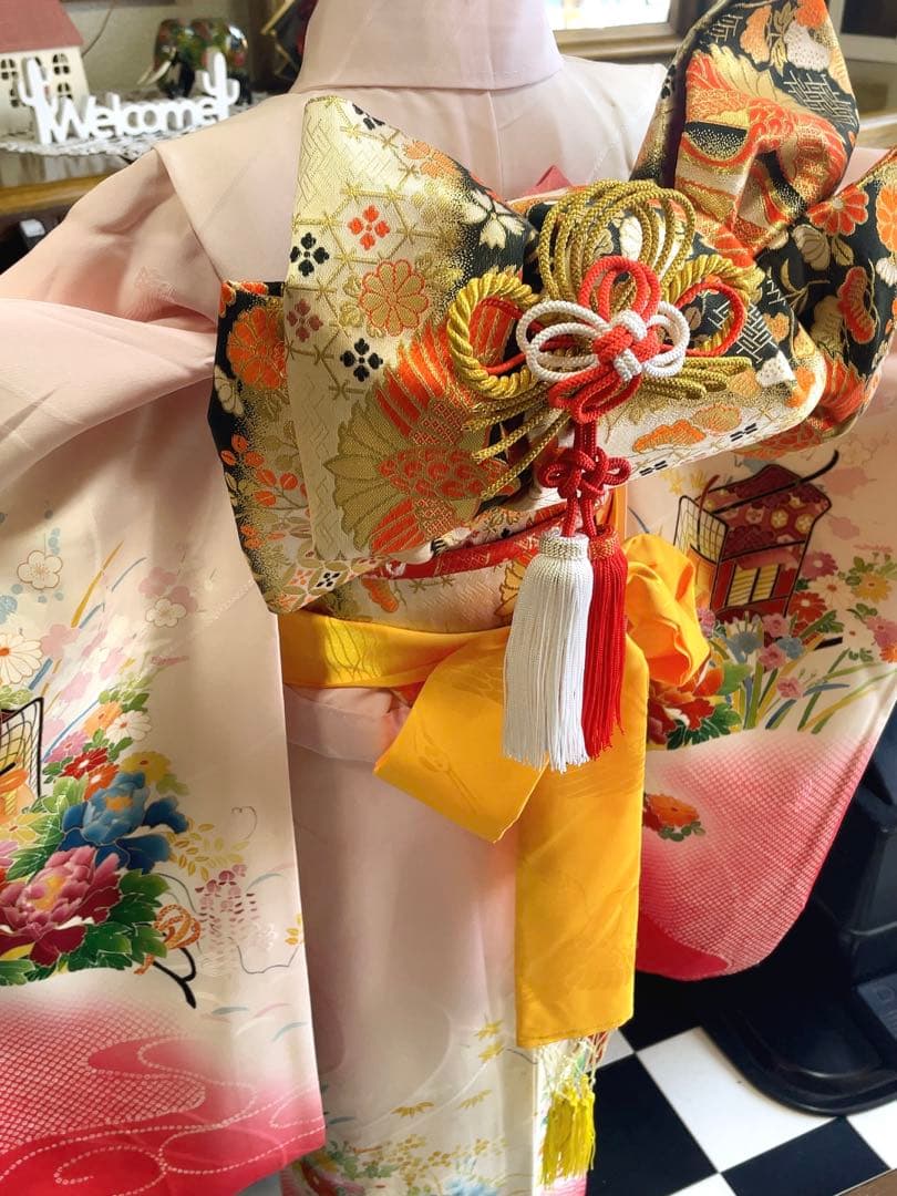 七五三7歳御所車草花文フルセット