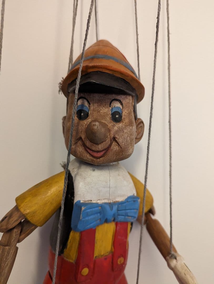 ピノキオ あやつり人形 木製 ヴィンテージ