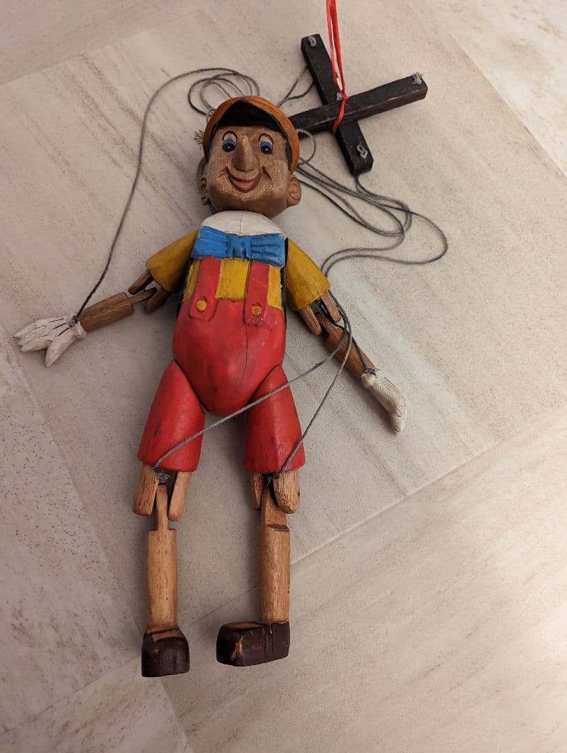 ピノキオ あやつり人形 木製 ヴィンテージ