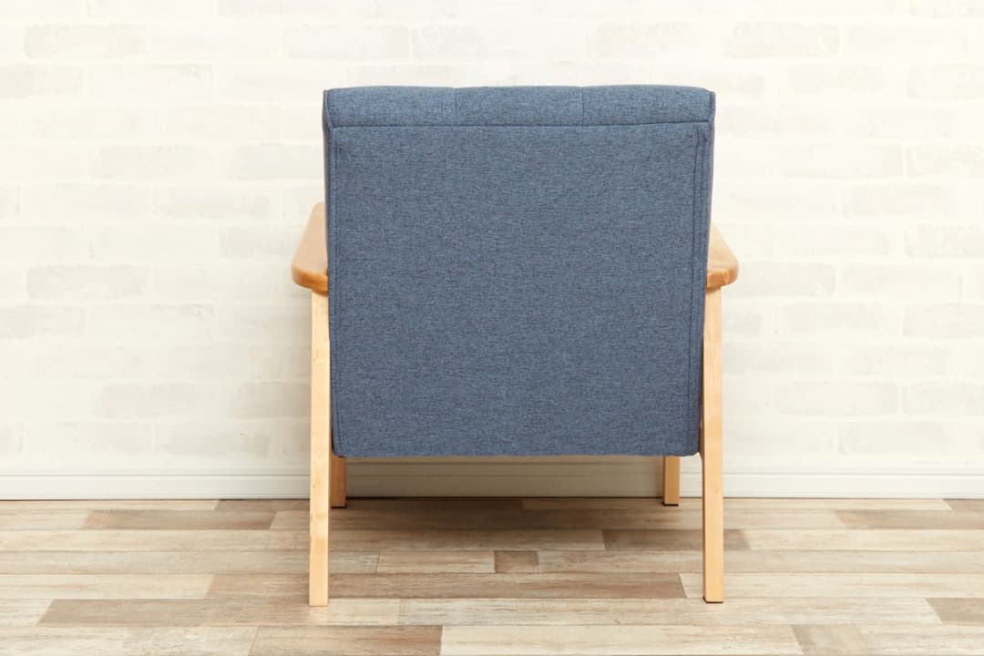 【送料無料】NEW RETRO 1人掛けソファ 天然木 PUレザー 椅子