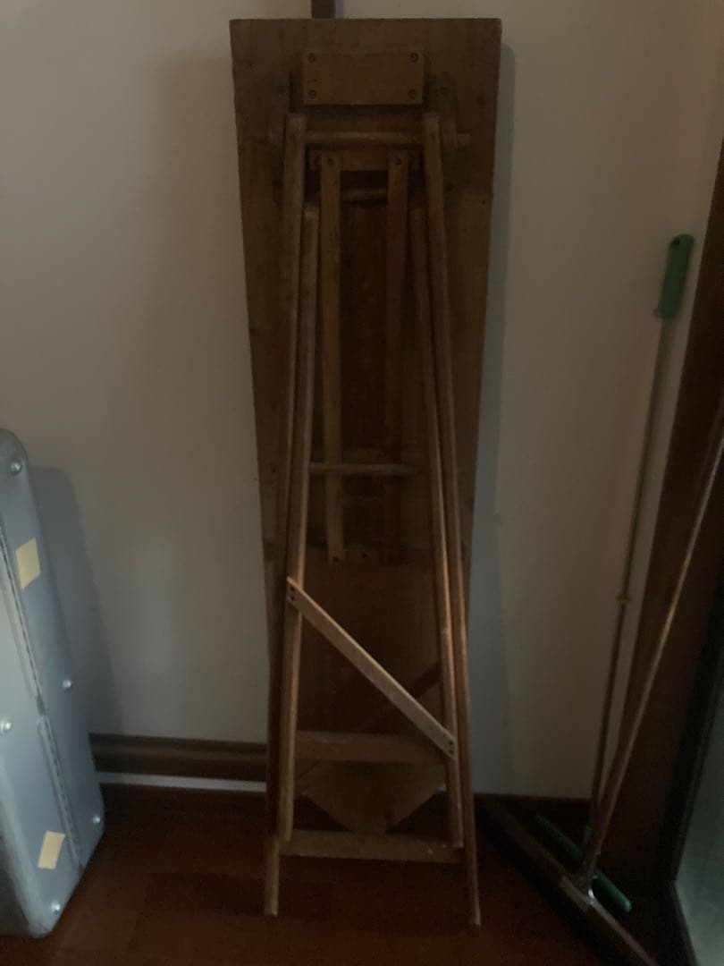 ビンテージ　木製折りたたみアイロン台