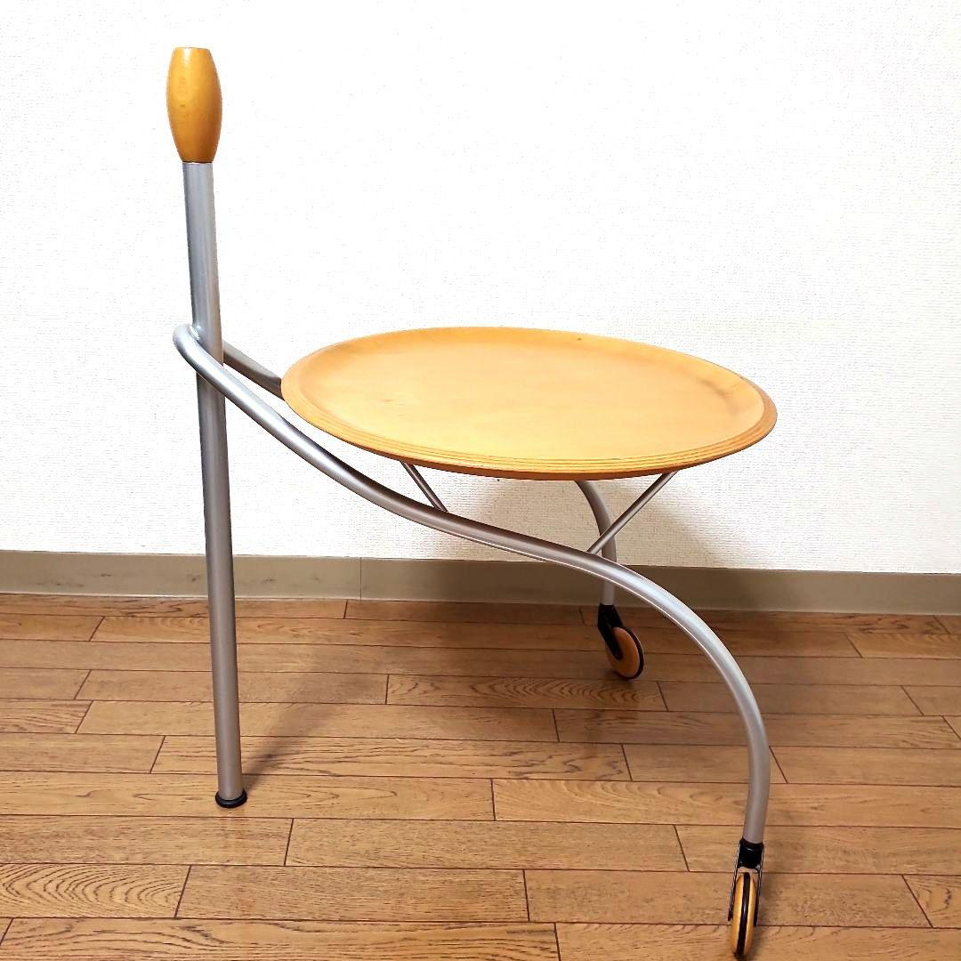 【北欧スタイル】キャスターワゴン　サイドテーブル アンティーク ヴィンテージ