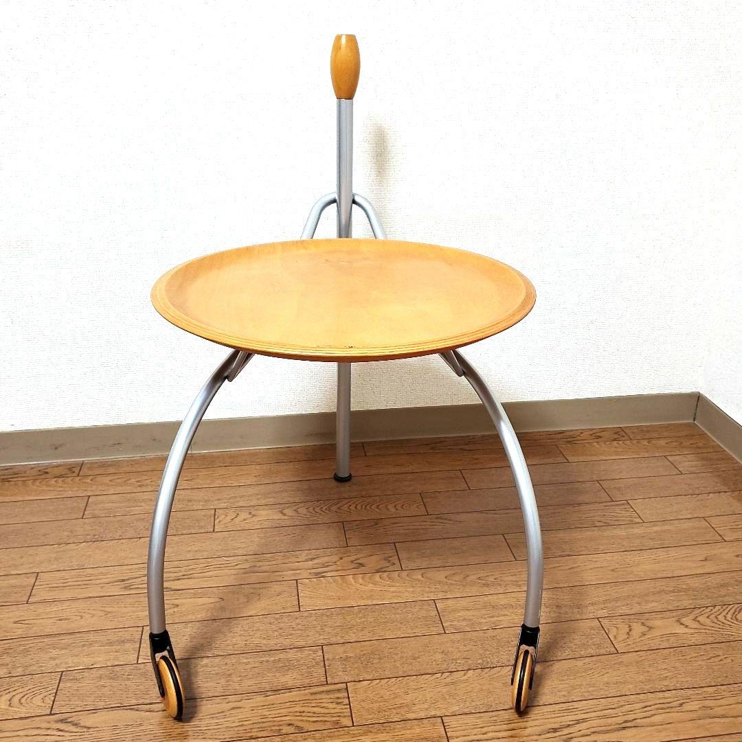 【北欧スタイル】キャスターワゴン　サイドテーブル アンティーク ヴィンテージ