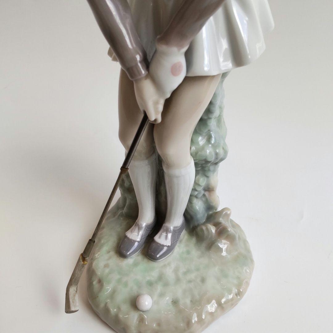 美品 LLADRO リヤドロ フィギュリン レディゴルファー ナイスパット 絶版
