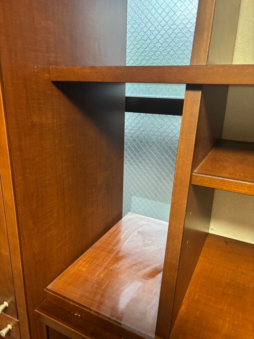 木製オープンシェルフ　本棚　ウォールシェルフ