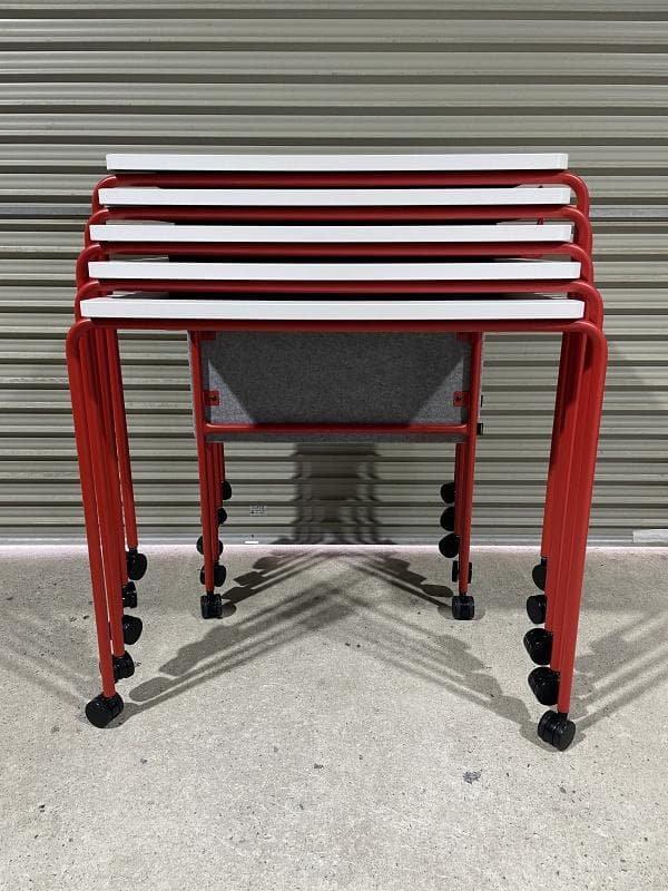 美品】オカムラ スプリント MT40AB MHF1 5台 スタッキングテーブル