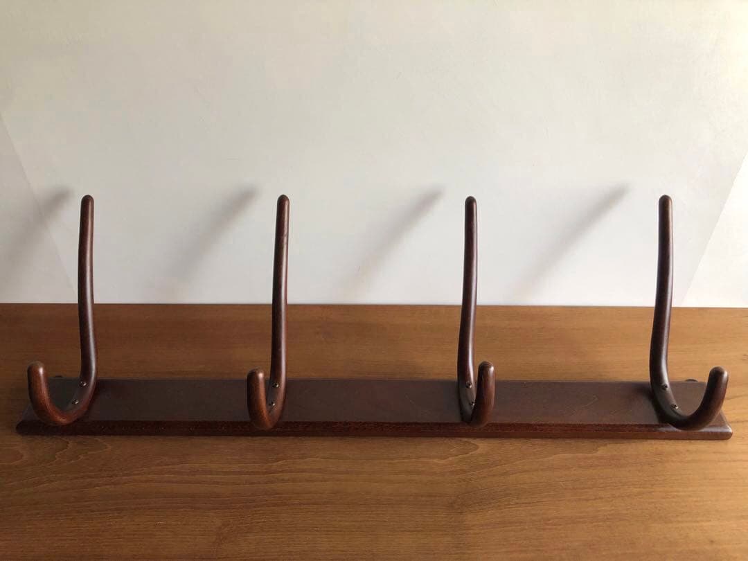 ヴィンテージ 秋田木工社製 壁掛けラック ウォールハンガーラック 帽子掛け