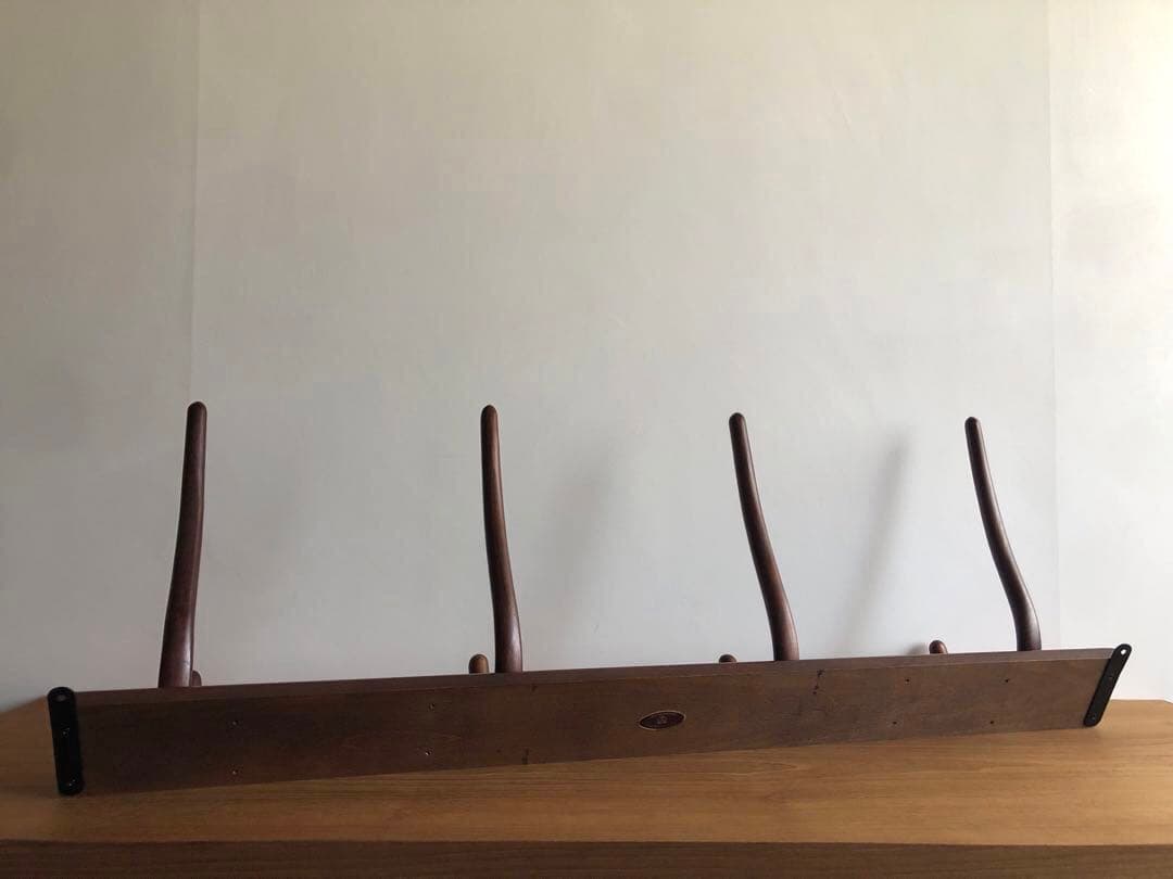 ヴィンテージ 秋田木工社製 壁掛けラック ウォールハンガーラック 帽子掛け