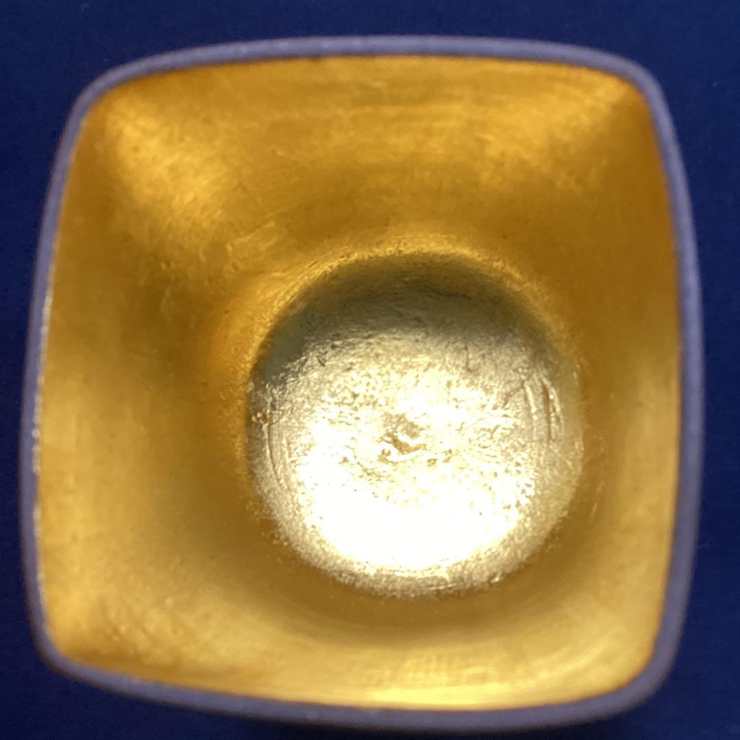 京焼内本金箔南蛮筒向付6客　新品未使用　　初代今橋直山作