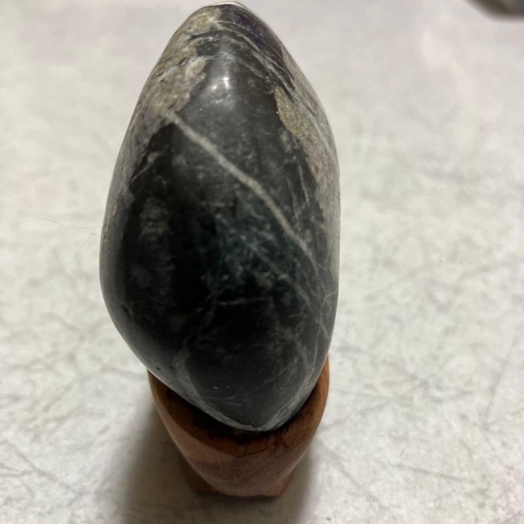 菊花石 秩父 木製台座付き - メルカリ