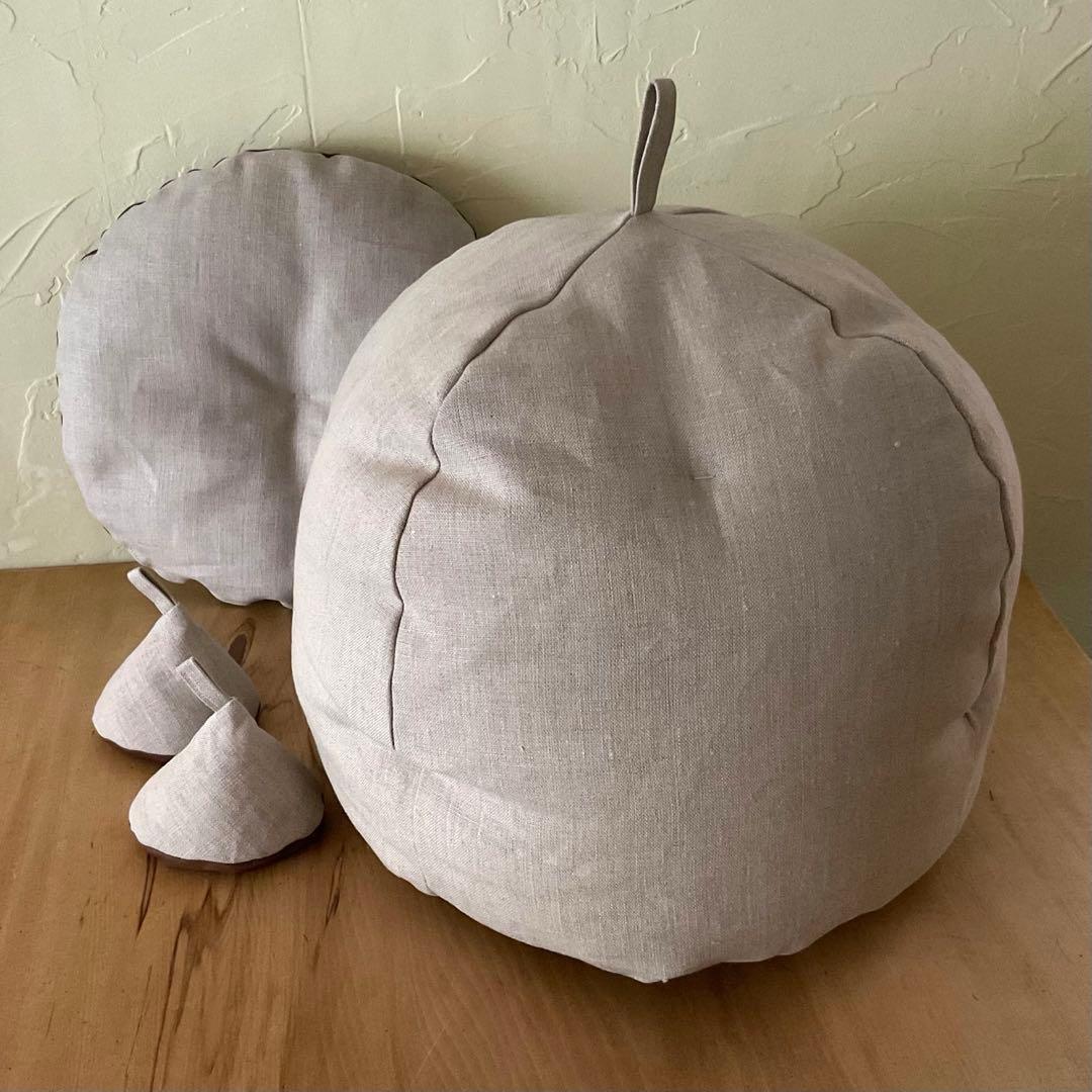 リネンふかふか(保温調理)鍋保温カバー＋三角鍋つかみ