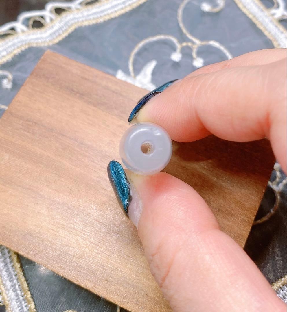 No,467 希少！十相自在&文殊菩薩 金線白天珠 S925