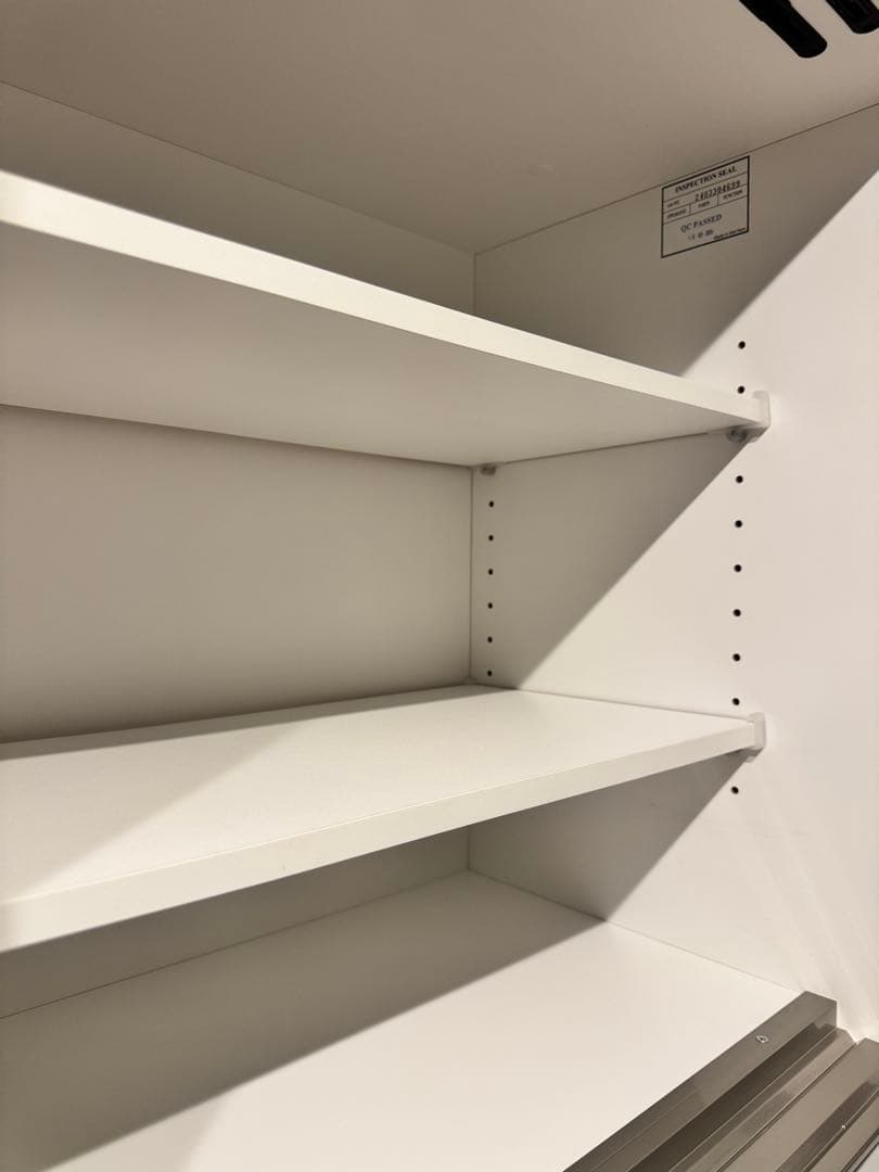 美品2/20まで❕キッチンボード　カップボード　食器棚リガーレ　幅140cm 白