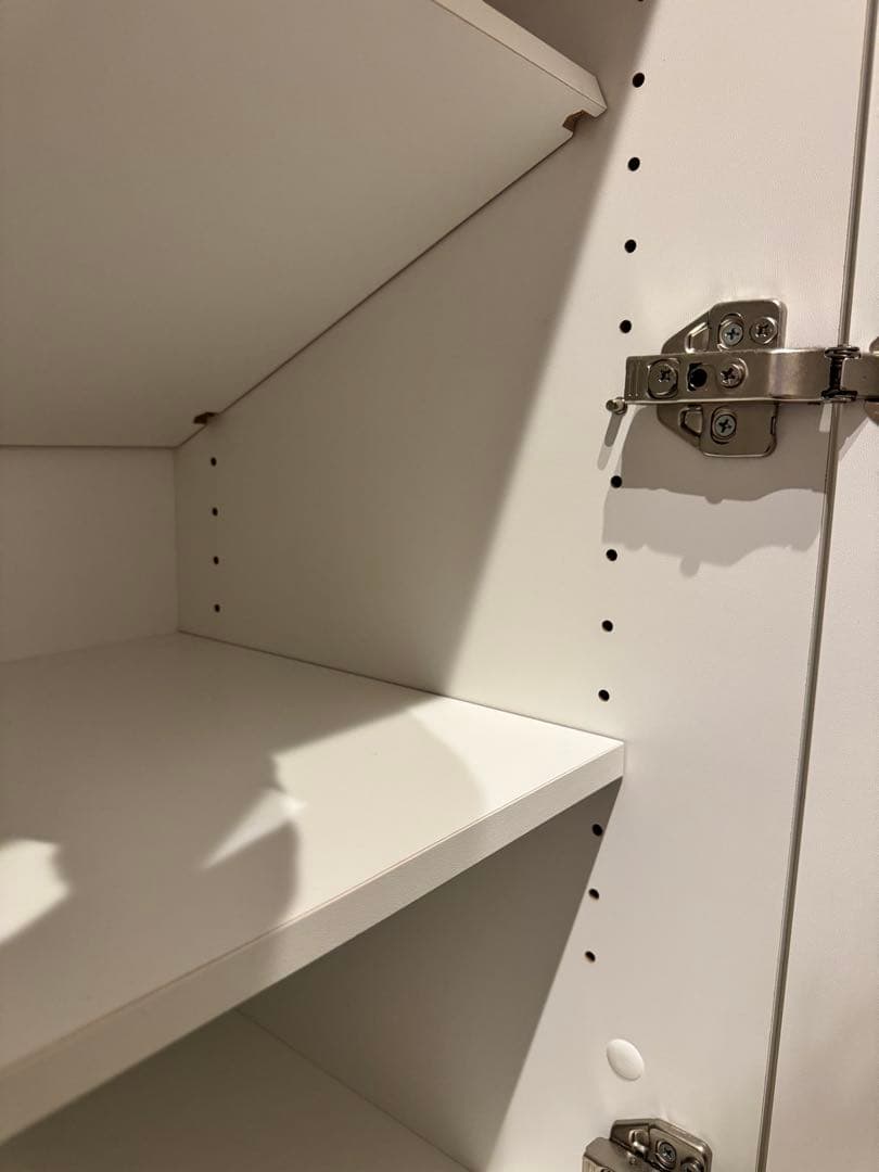 美品2/20まで❕キッチンボード　カップボード　食器棚リガーレ　幅140cm 白