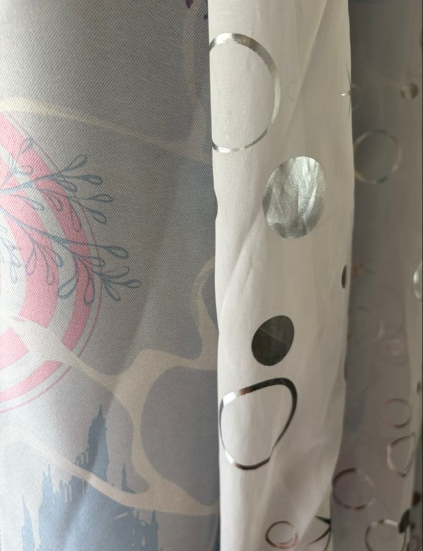 アリエル カーテン 箔プリント 二重遮光カーテン ベルメゾン | Shop at