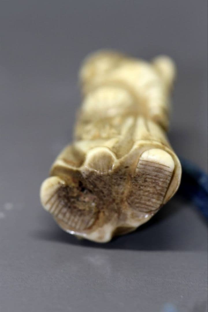 時代物 根付 「鍾馗さま」疱瘡除け おまじない IS1