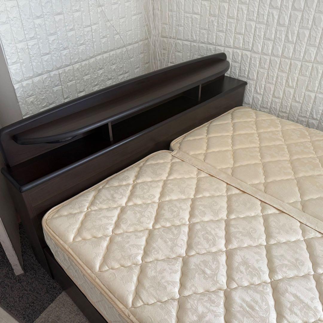 東京23区配送無料✨クィーンベッド フレーム&マットレス ニトリ