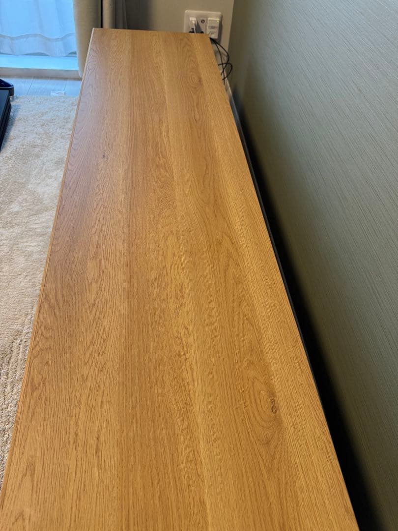 2月10日まで【美品】unico LOMAVボードW1520オーク北欧 テレビ台