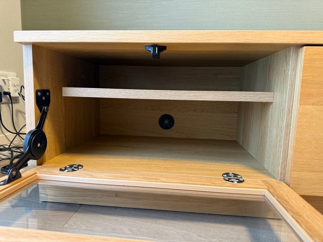 2月10日まで【美品】unico LOMAVボードW1520オーク北欧 テレビ台