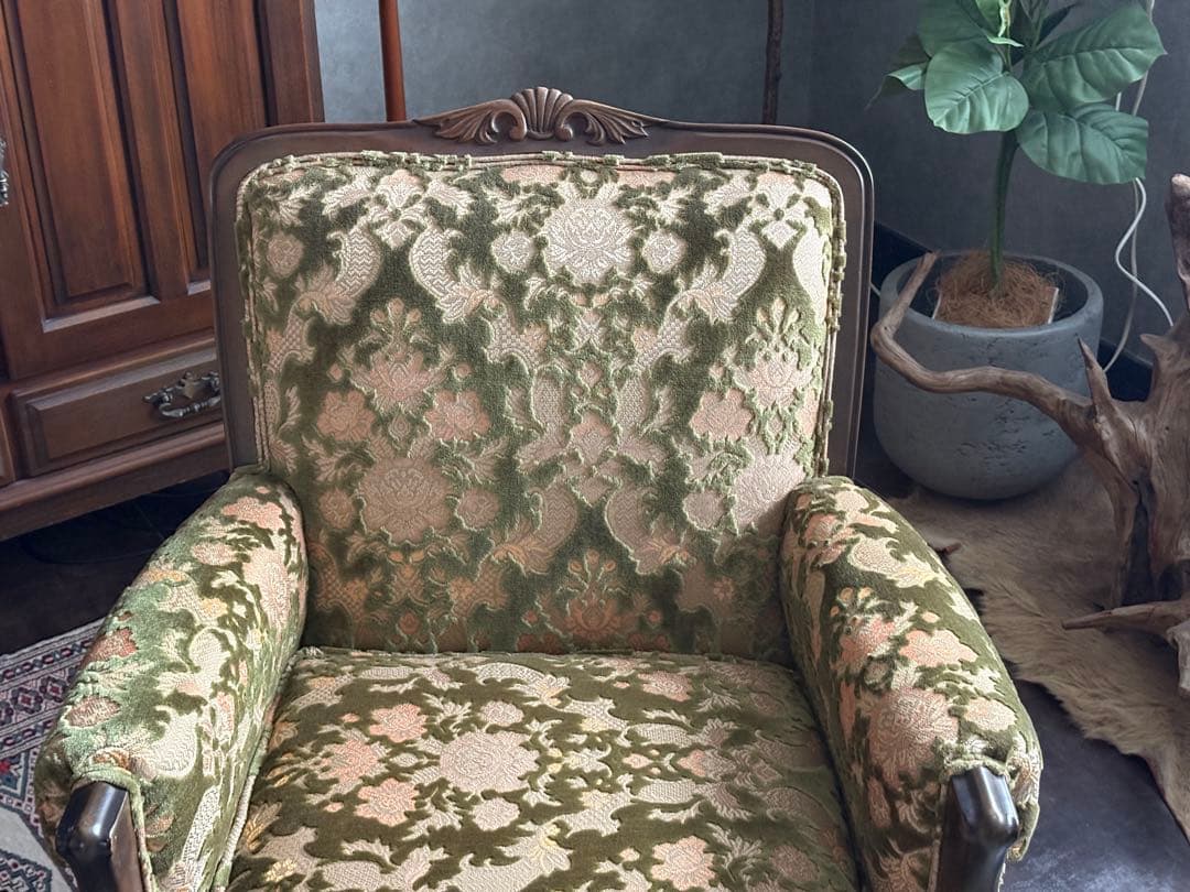 ②マルニ maruni アームソファ クラシック 金華山織 猫脚 ソファ SZ