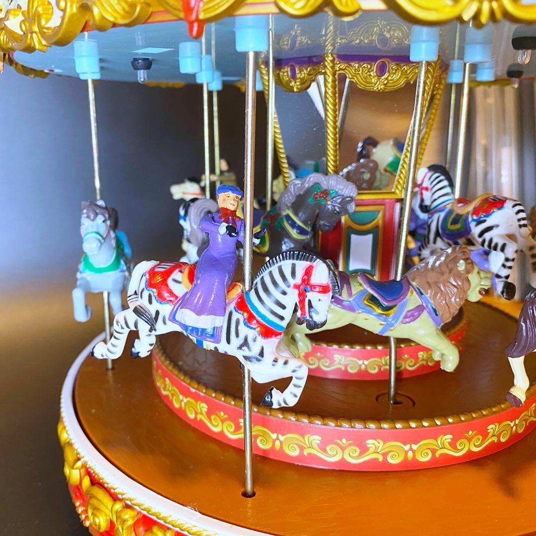 【超美品】希少‼︎ ミスタークリスマス カルーセル メリーゴーランド 箱付 廃盤