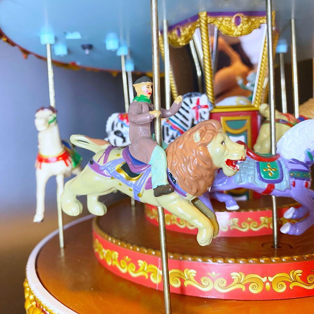 【超美品】希少‼︎ ミスタークリスマス カルーセル メリーゴーランド 箱付 廃盤