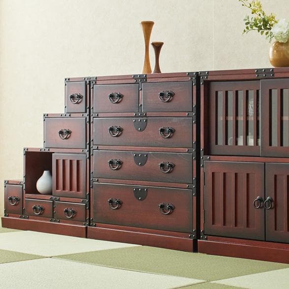 桐箪笥/チェスト レトロ調 H70