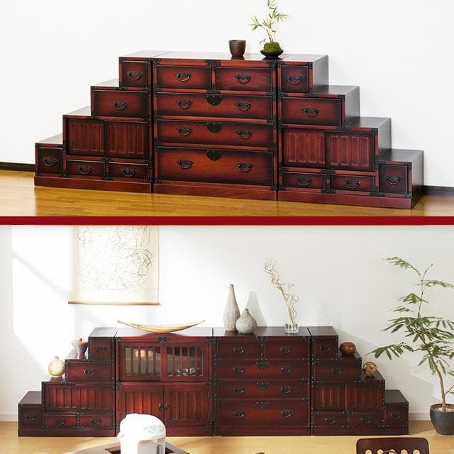 桐箪笥/チェスト レトロ調 H70