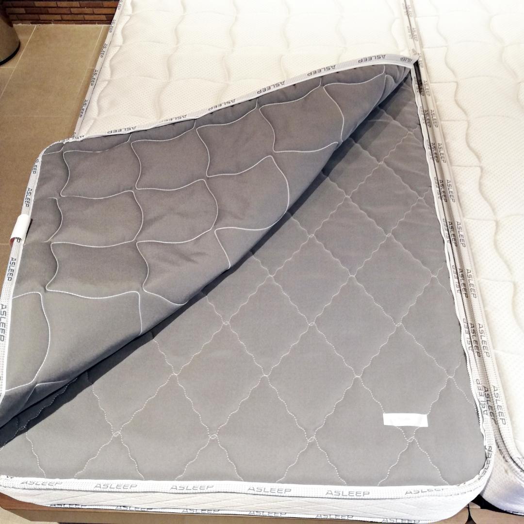 ◇美品　ASLEEP フレーム＋マットレス　セミシングル２台