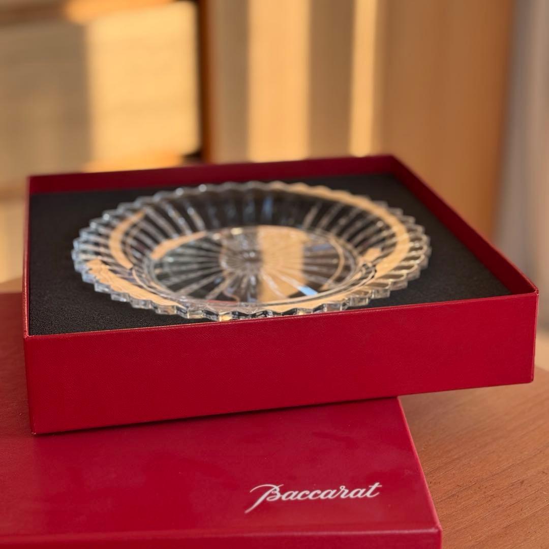 [最安値]Baccarat クリスタル皿 バカラ ミルニュイ 21cm専用箱付き