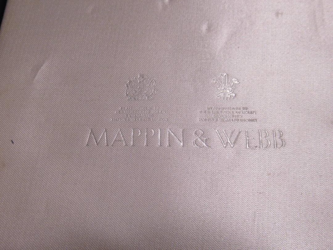 共箱付 1995年製◆マッピン＆ウェッブ ケーキフォーク 銀プレート 6本セット