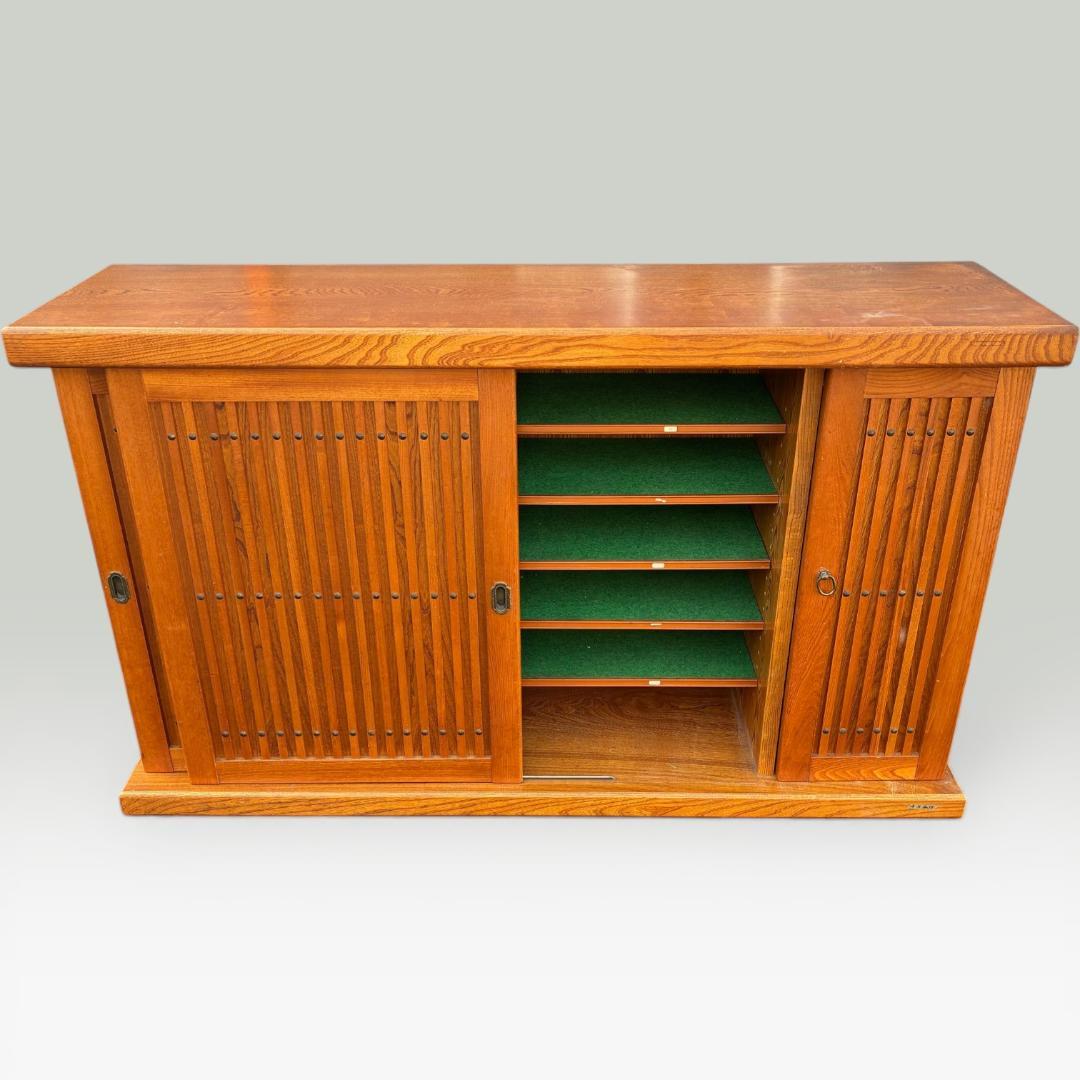 十万石印 シューズボックス 木製 下駄箱 和風 昭和 レトロ