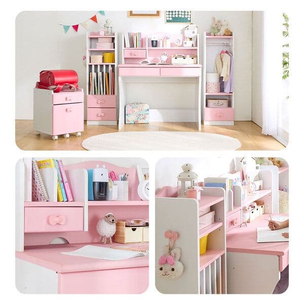 リボンキッズデスクシリーズ 4点セット組立品