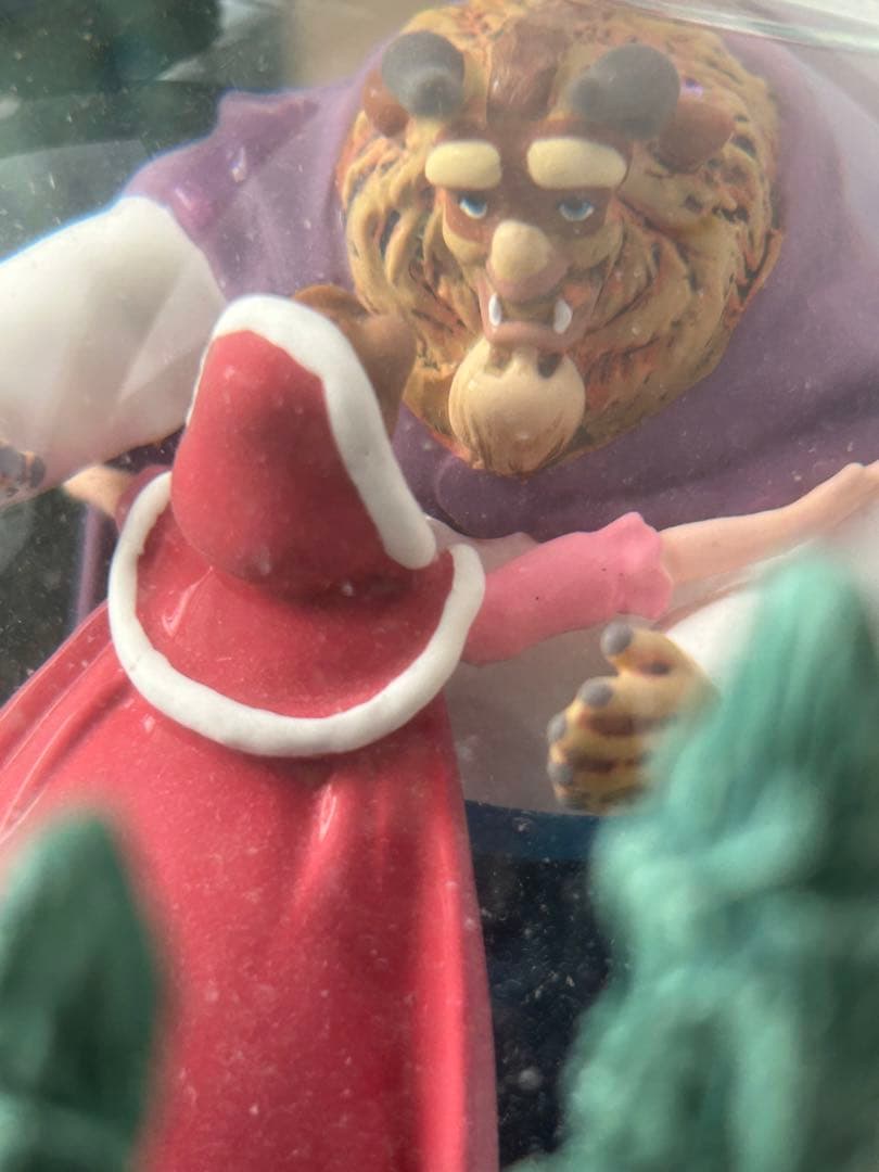 【超希少】美女と野獣スノードーム　愛の芽生え